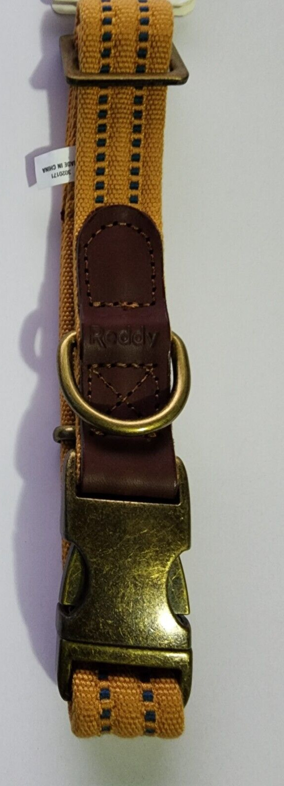Reddy Yellow Webbed Dog Collar, Medium, Yellow