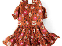 YOULY The Party Animal Leopard & Floral Dog Dress, Medium