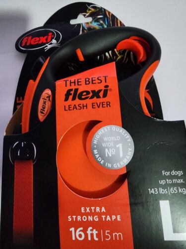 Retractable FLEXI Extra Robust Retractable Leash with 16 ft Extra Strong Large
