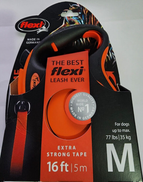 Retractable FLEXI®  M – Extra Robust Retractable Leash with 16 ft Extra Strong