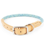 YOULY Heather Rope & Leather Dog Collar, Small By Youly